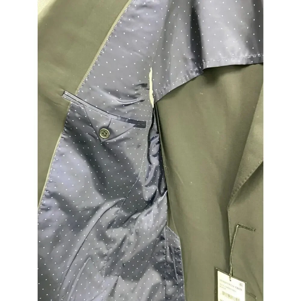 NWT Alton Lane Blazer Jacket Mens Size 40R Gray Notch Single‎ Breasted Lined